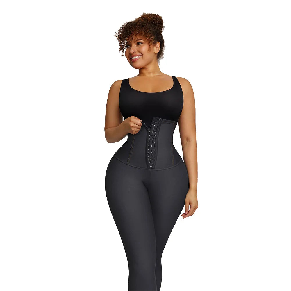 Faja Leggings Waist Trainer Tummy Control Slimming Pants