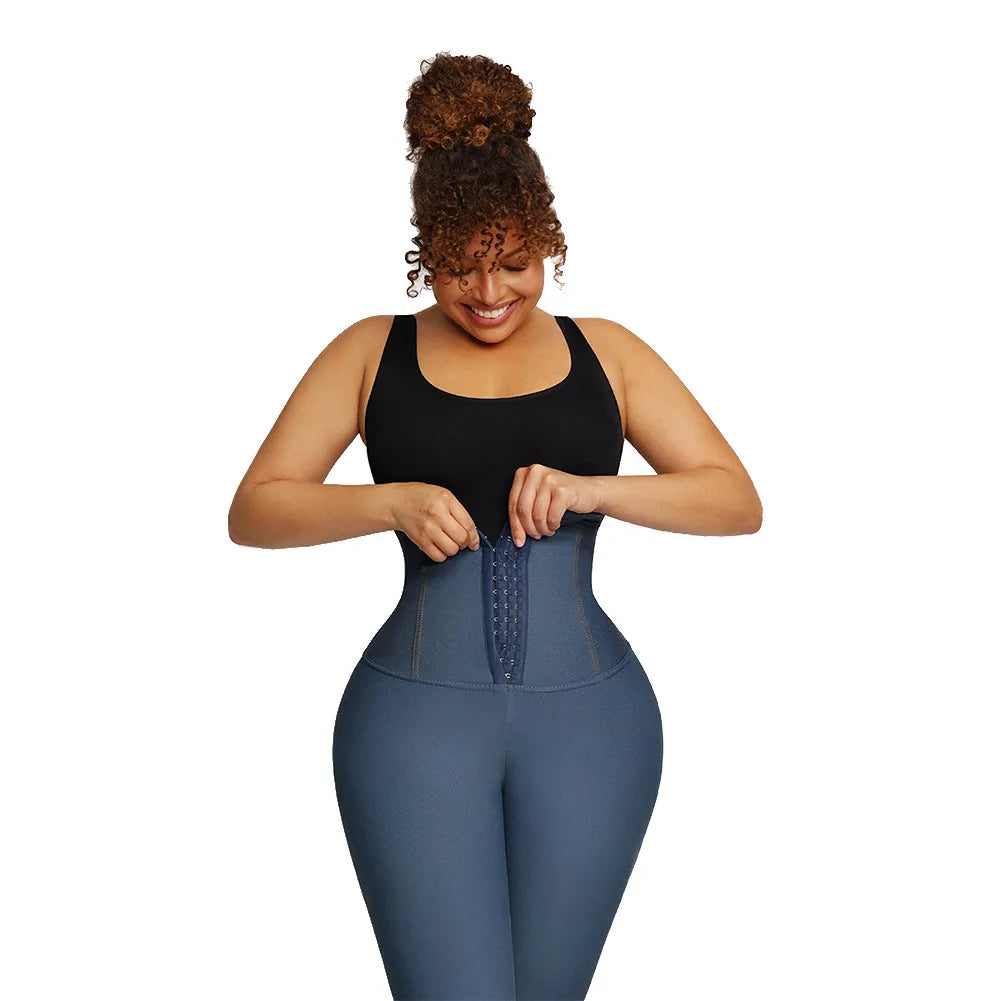 Faja Leggings Waist Trainer Tummy Control Slimming Pants