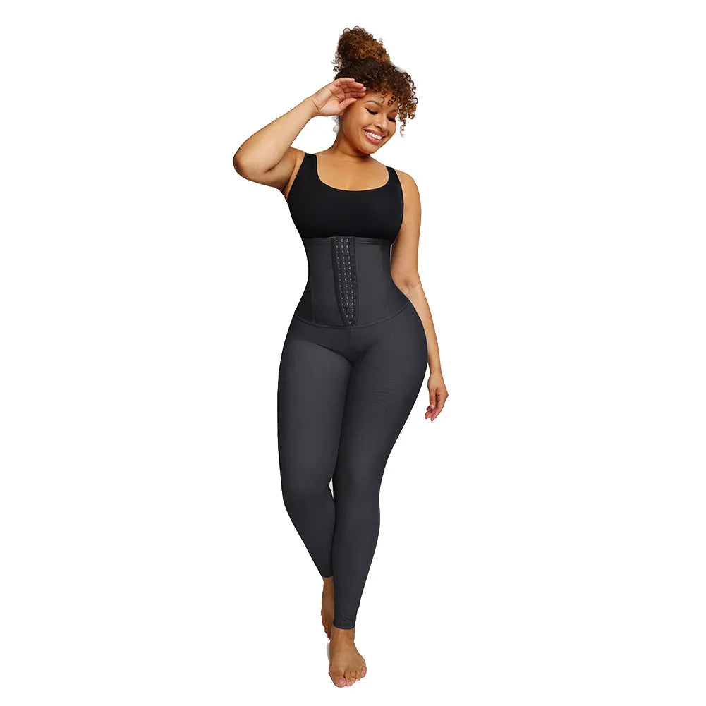 Faja Leggings Waist Trainer Tummy Control Slimming Pants