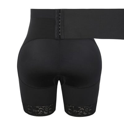 2 IN 1 Fajas Shaper Shorts and Removable Waist Trainer Wrap