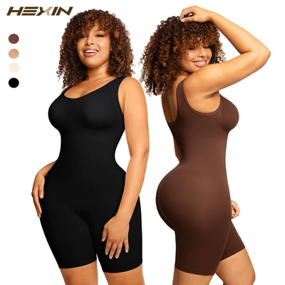 Seamless Short Jumpsuit Body Shaper with Tummy Control